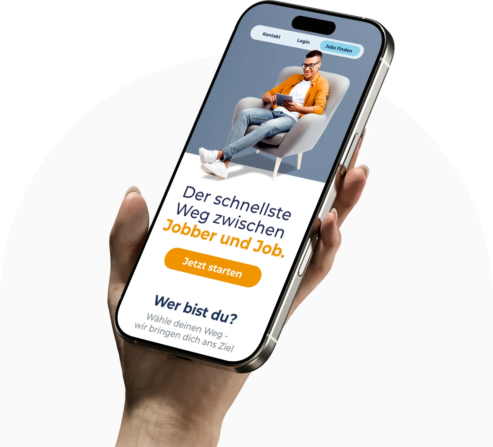 60Jobs App Mockup